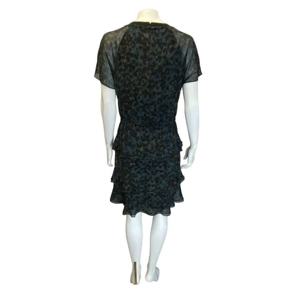 Madewell Dress size 6 Radiant Camo Leopard Print Short Flowy Ruffles - Picture 8 of 8